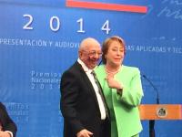 02_2014_With_chilean_President__Michelle_Bachelet_Award_ceremony.JPG